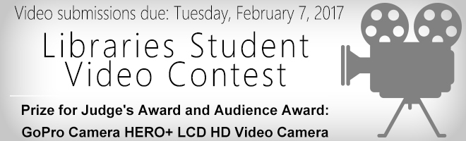 Libraries Student Video Contest Banner